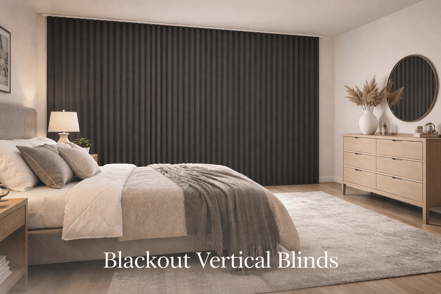 Blackout vertical blinds