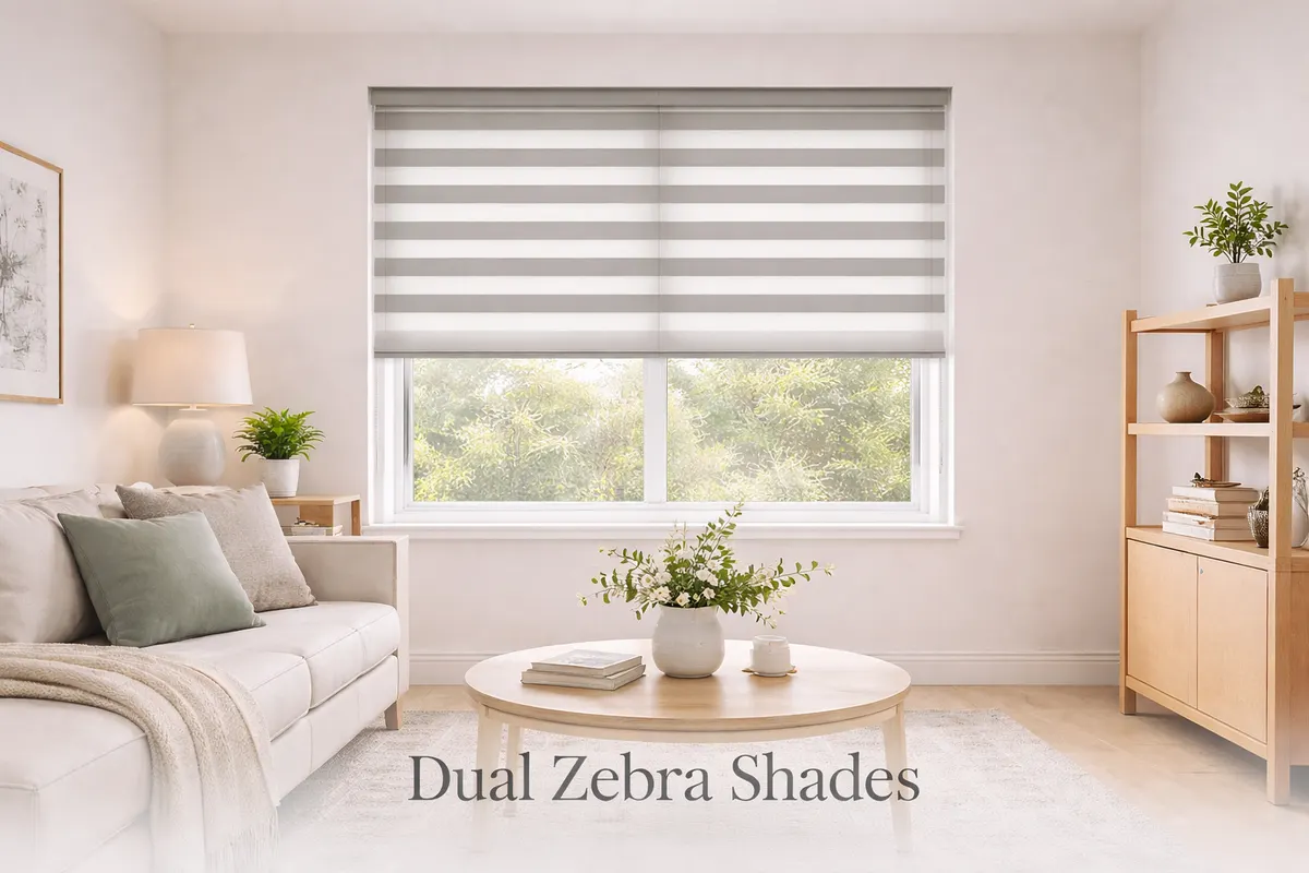 Blackout Dual zebra shades