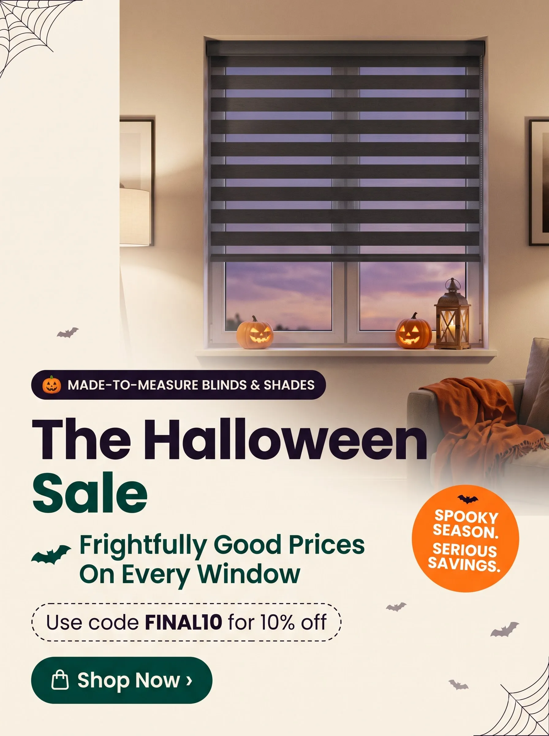 The Halloween Sale — extra 10% off with code FINAL10
