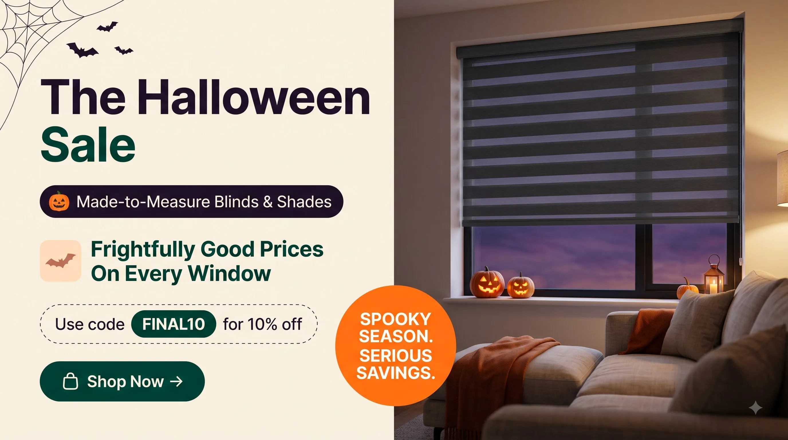 The Halloween Sale — extra 10% off with code FINAL10